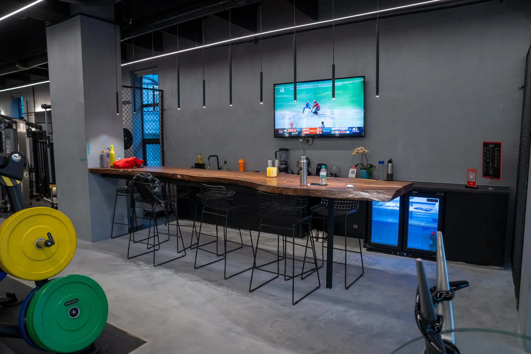 The healthy café and social lounge inside MMA Matrix Gym, Mumbai