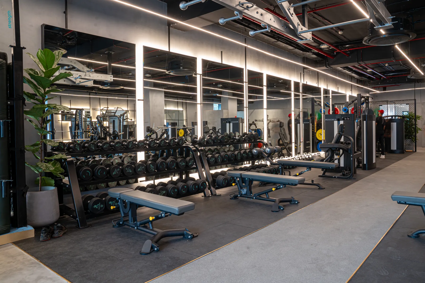 The full strength floor at MMA Matrix Gym, Mumbai